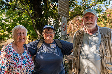 Michael and Forest, an education Great Horned Owl, February 2023, UC Davis Raptor Center
